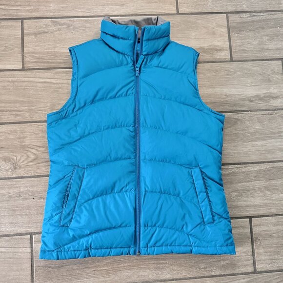 Lands End Vintage Womens‎ Down Puffer Vest Blue Small 6-8 Lightweight Outerwear - Picture 1 of 9